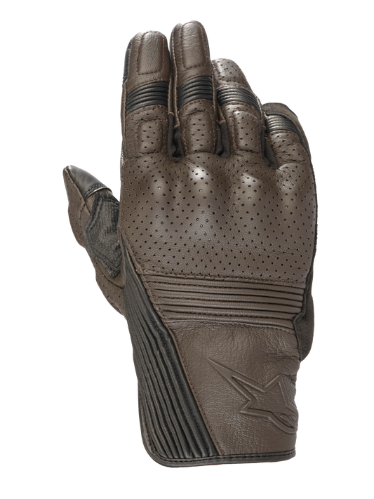 Mustang V2 Gloves - Tobacco Brown/Black - Alpinestars motorcycle gloves, view 1