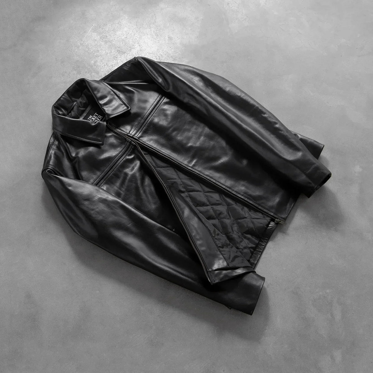 Mystical Black Leather Jacket - men's jacket in black cowhide leather, view 8