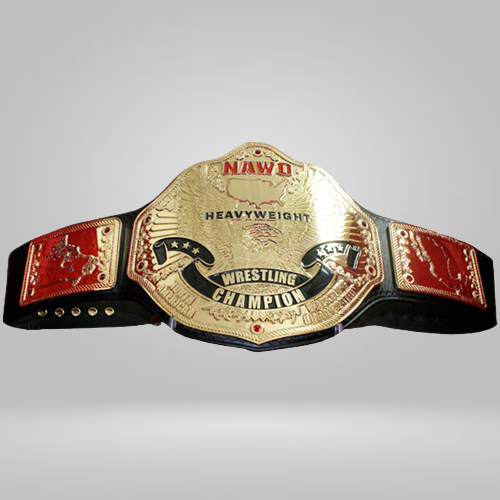 NAWO Heavyweight Title Wrestling Champion Inspired Belt - photo 2 of 2 | Brex International
