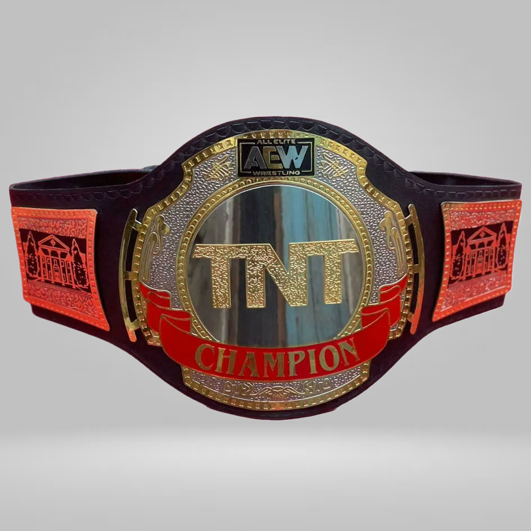 New AEW TNT Belt Wrestling Championship Black Leather Replica Inspired Belt - photo 1 of 4 | Brex International