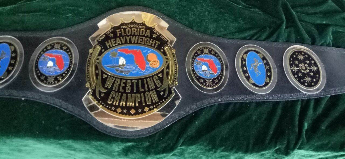New Florida Heavyweight Wrestling Champion Inspired Title Belt - photo 2 of 5 | Brex International