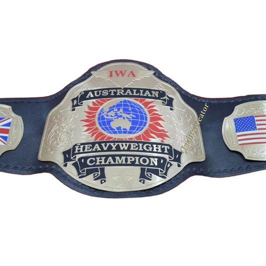 New IWA Australian Heavyweight Championship Inspired Title Belt - photo 1 of 5 | Brex International