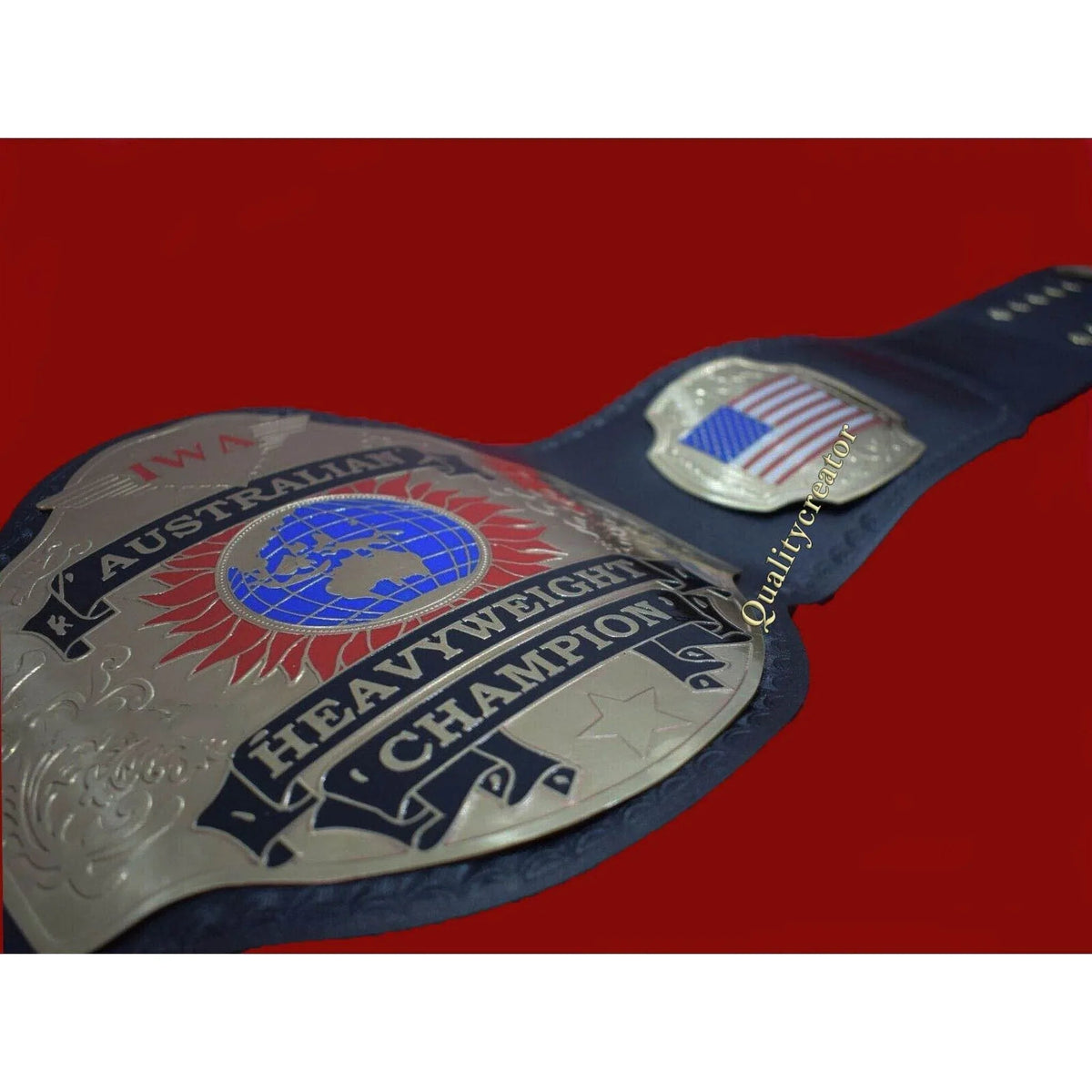 New IWA Australian Heavyweight Championship Inspired Title Belt - photo 2 of 5 | Brex International