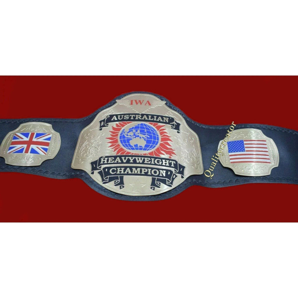 New IWA Australian Heavyweight Championship Inspired Title Belt - photo 5 of 5 | Brex International