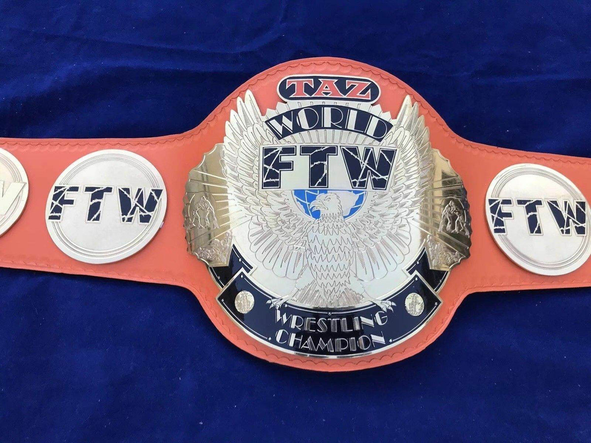 New TAZ FTW Heavyweight Championship Wrestling Leather Inspired Belt - photo 2 of 6 | Brex International