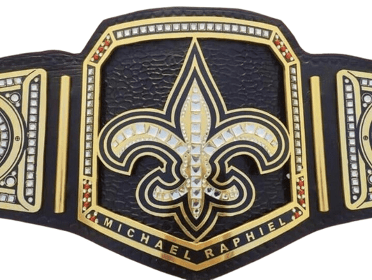 Nfl Custom New Orleans Saints Championship Wrestling Inspired Belt - photo 1 of 5 | Brex International