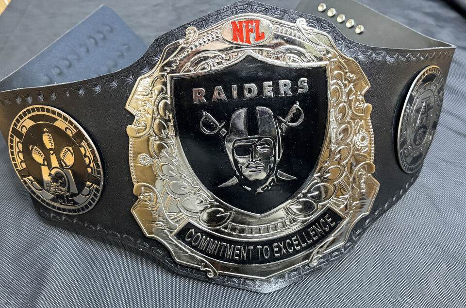 NFL Raiders Championship Belt Adult Size Inspired - photo 2 of 5 | Brex International
