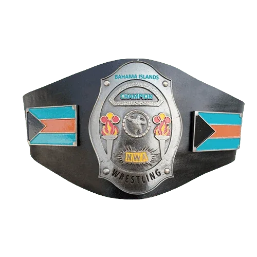 NWA Bahama Island Wrestling Heavyweight Champion Inspired Title Belt - photo 1 of 3 | Brex International