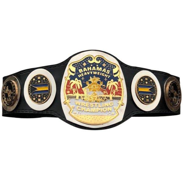 NWA Bahamas Bahamian Heavyweight Wrestling Championship Inspired Belt - photo 1 of 6 | Brex International