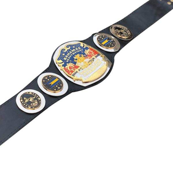 NWA Bahamas Bahamian Heavyweight Wrestling Championship Inspired Belt - photo 6 of 6 | Brex International