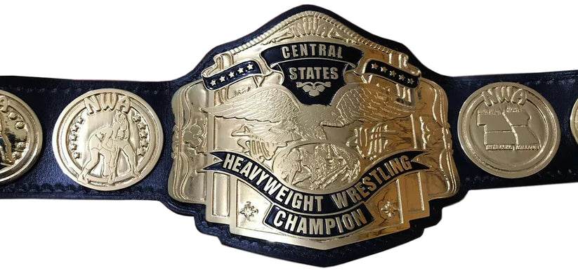 NWA Central States Heavyweight Wrestling Championship Inspired Belt - photo 2 of 4 | Brex International