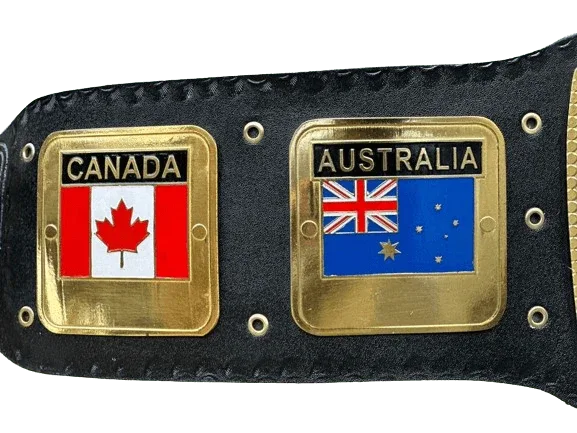 NWA Domed Globe World Wrestling Championship Inspired Collectible Title Belt - photo 3 of 4 | Brex International