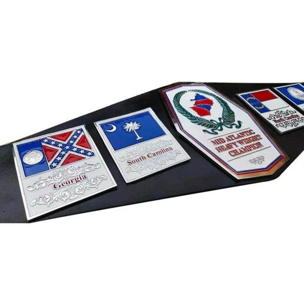 NWA Mid Atlantic Heavyweight Wrestling Championship Inspired Title Belt - photo 2 of 4 | Brex International