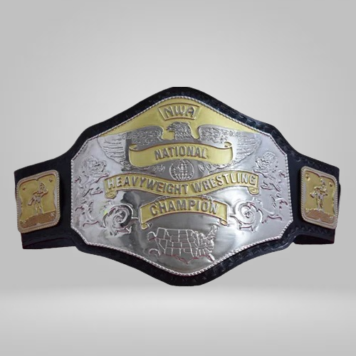 NWA National Heavyweight Wrestling Championship Zinc Plates Inspired Belt - photo 1 of 2 | Brex International