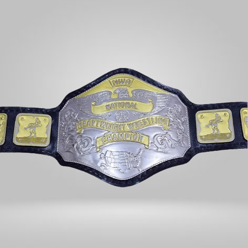 NWA National Heavyweight Wrestling Championship Zinc Plates Inspired Belt - photo 2 of 2 | Brex International