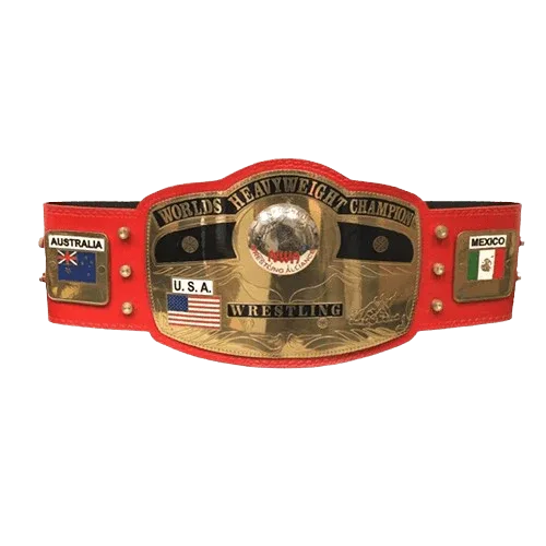 NWA New Red Championship Inspired Collectible Title Belt - photo 1 of 2 | Brex International