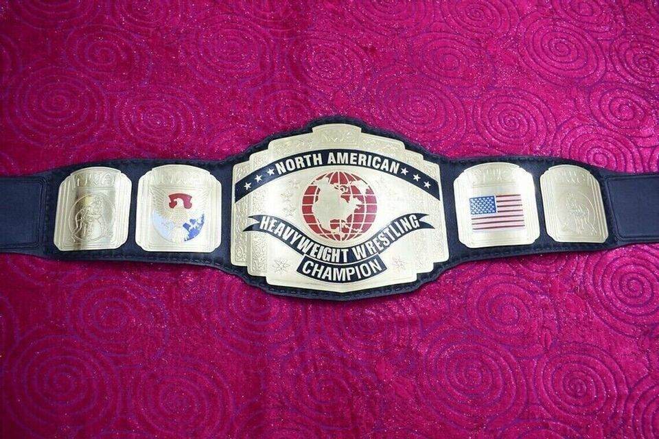 NWA North American Heavyweight Wrestling Champion Inspired Title Belt - photo 3 of 6 | Brex International