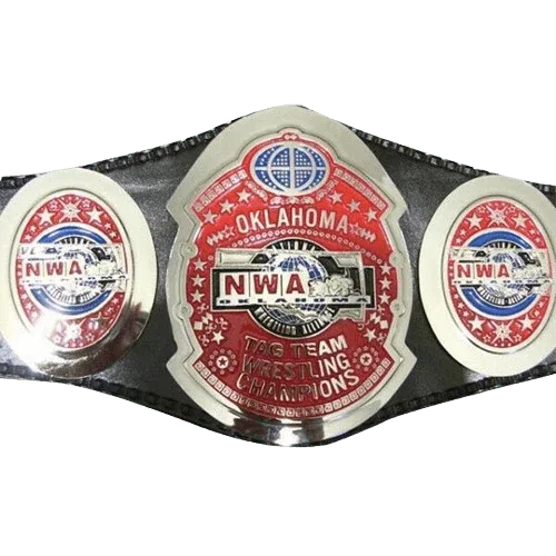 NWA Oklahoma Tag Team Wrestling Championship Inspired Title Belt - photo 1 of 1 | Brex International