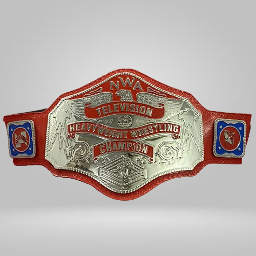 NWA Televisions Heavyweight Wrestling Championship Inspired Belt (4mm Zinc Hand Craft) - photo 1 of 1 | Brex International