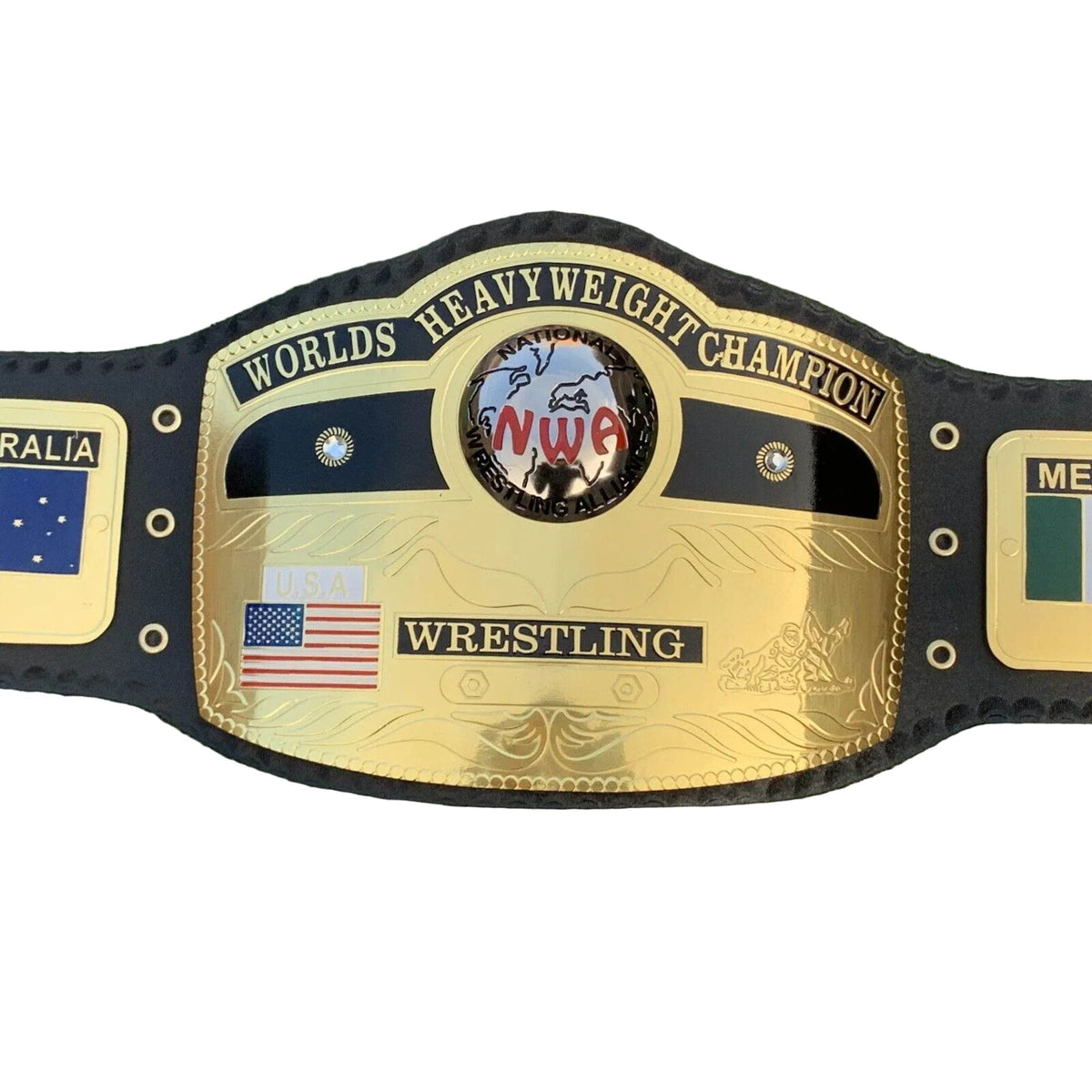 NWA World Heavyweight Championship Inspired Collectible Title Belt - photo 1 of 6 | Brex International