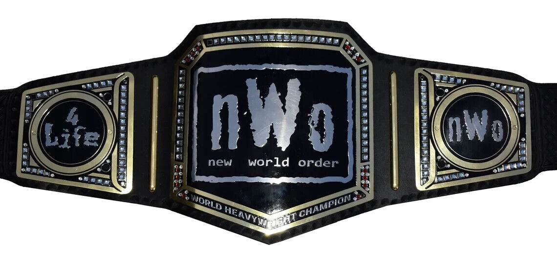 NWO World Heavyweight Wrestling Championship Adult Size Inspired Belt - photo 1 of 5 | Brex International