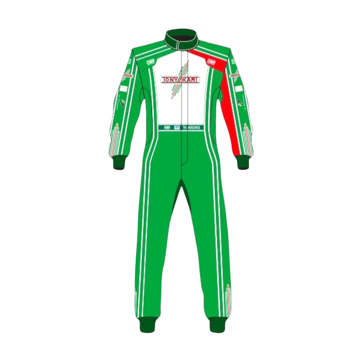 OMP Tony Kart Sublimation Printed Go Kart Racing Suit – Driver Pro Overall - go-kart racing suit, view 1 | Brex International