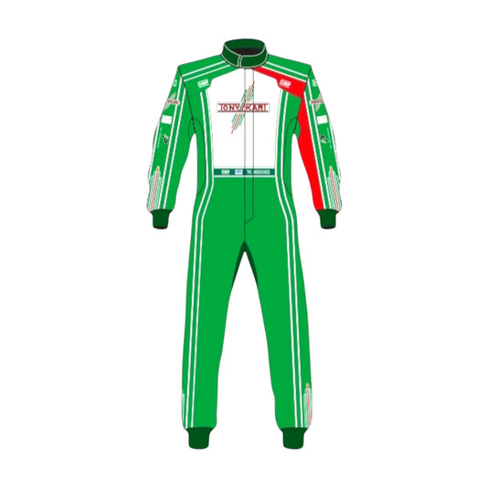 OMP Tony Kart Sublimation Printed Go Kart Racing Suit – Driver Pro Overall - go-kart racing suit, view 1 | Brex International