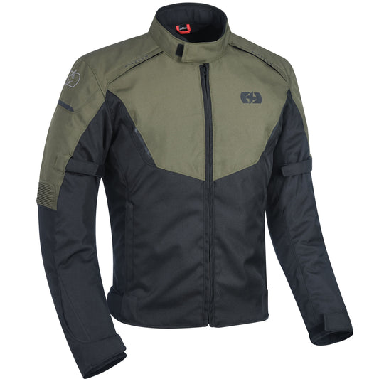 Oxford Delta 1.0 Textile Jacket - Black / Green - Oxford motorcycle jacket, view 1