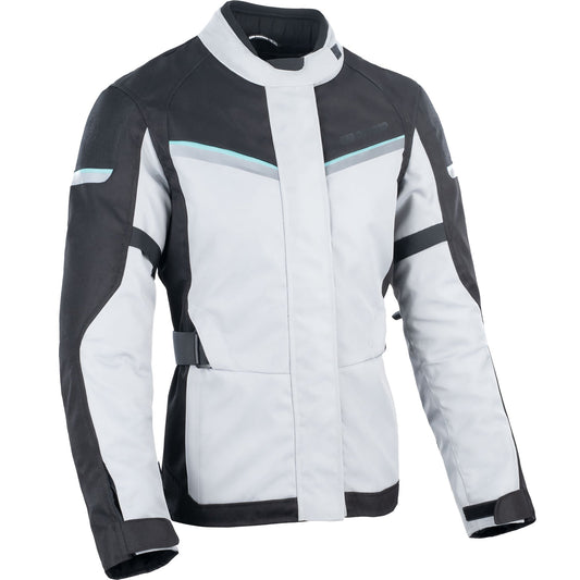 Oxford Ladies Dakota 3.0 Textile Jacket - Arctic / Black / Teal - Oxford motorcycle jacket, view 1