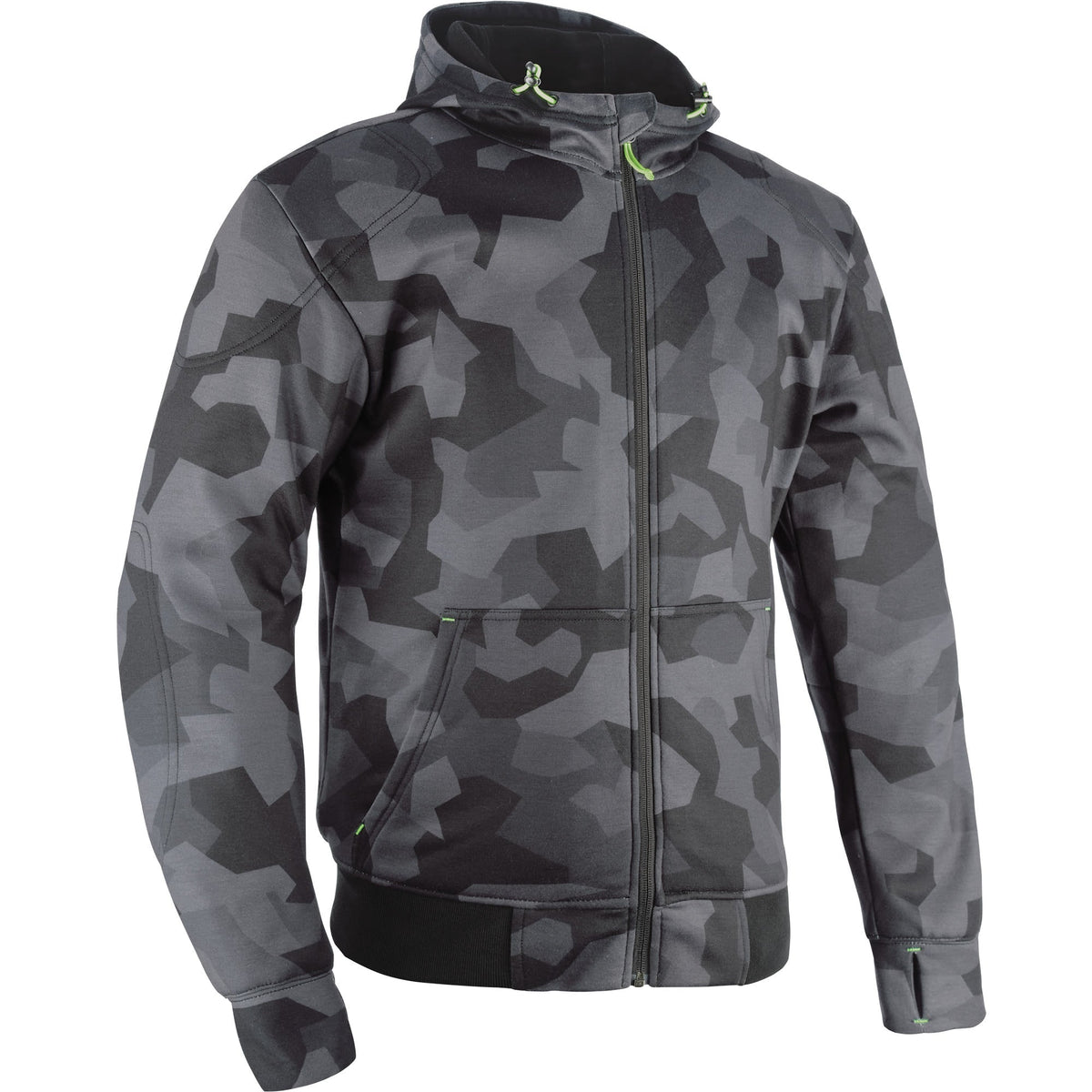 Oxford Super Hoodie 2.0 - Grey / Camo - Oxford motorcycle hoodie, view 1