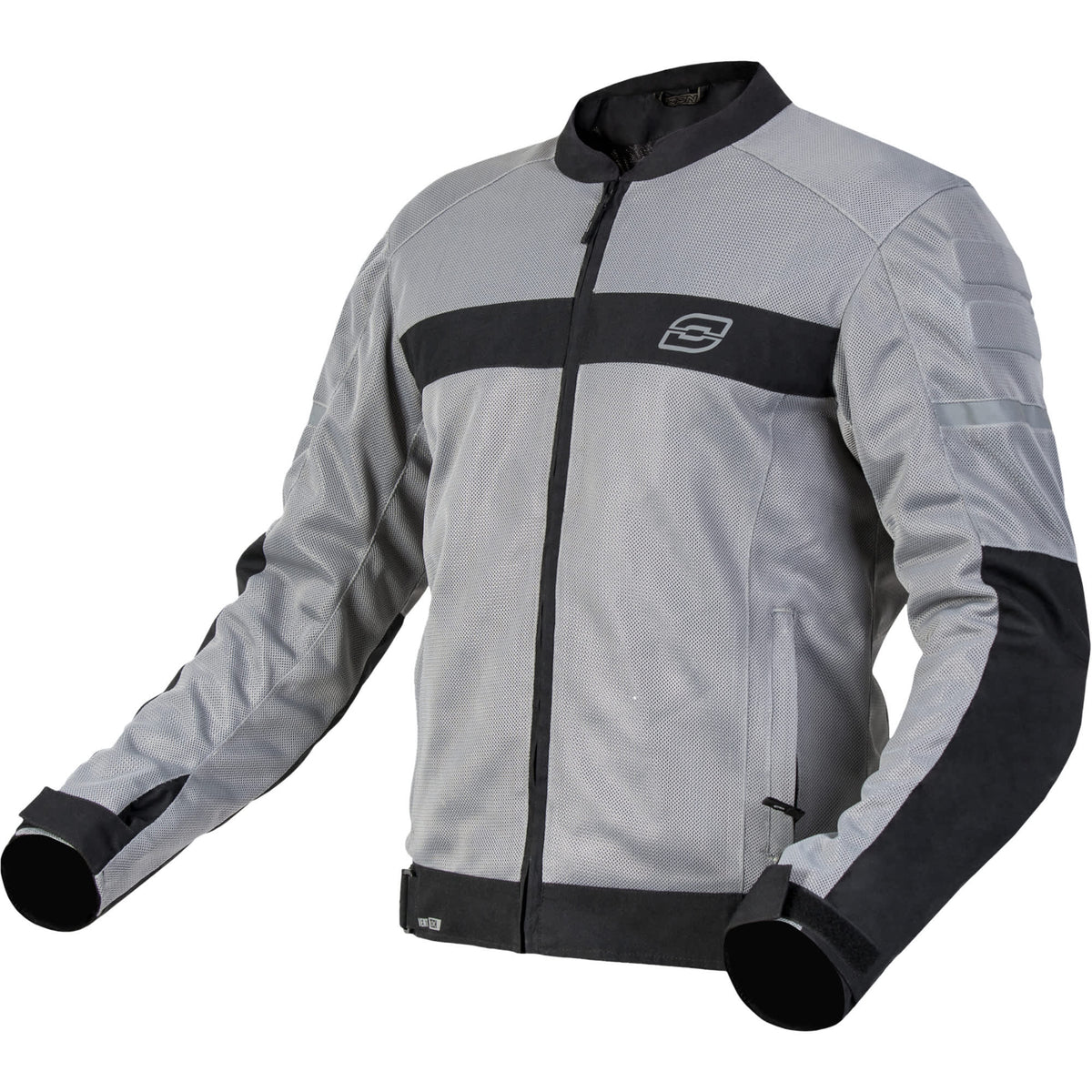 Ozone Street Dart Textile Jacket - Silver / Black - Ozone motorcycle jacket, view 1