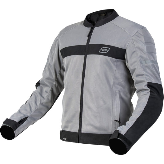 Ozone Street Dart Textile Jacket - Silver / Black - Ozone motorcycle jacket, view 1