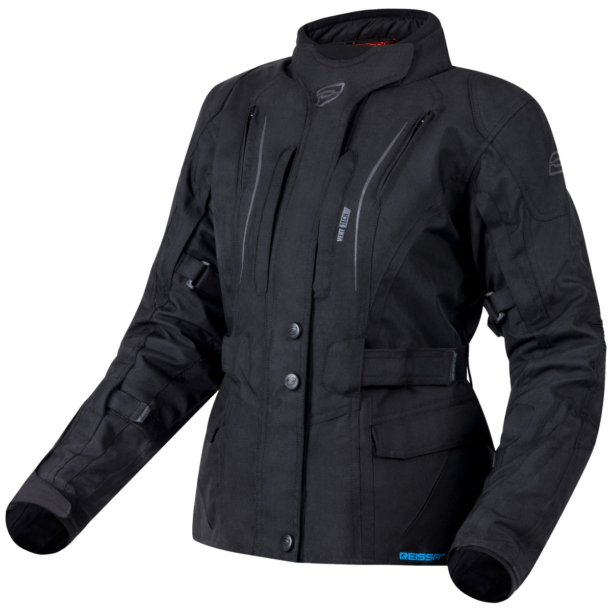 Ozone Tour Sahara Ladies Textile Jacket - Black - Ozone motorcycle jacket, view 1