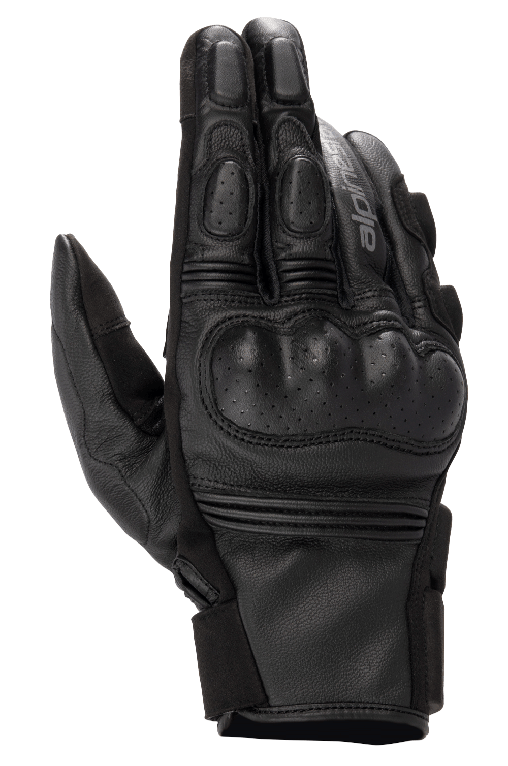 Phenom Leather Gloves - Black/Black - Alpinestars motorcycle gloves, view 1