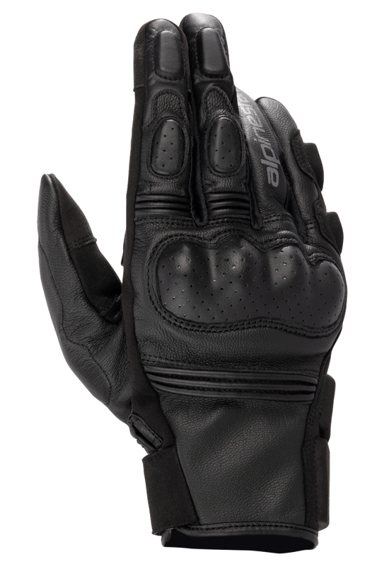Phenom Leather Gloves - Black/Black - Alpinestars motorcycle gloves, view 1