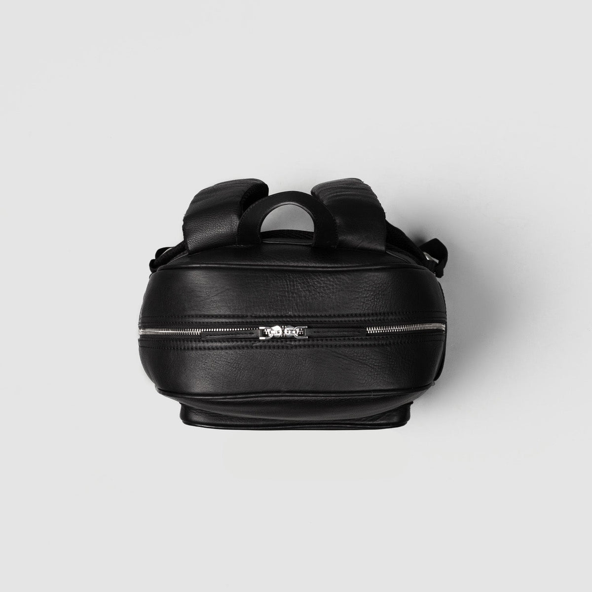 Brex Philos Black Leather Backpack - black leather backpack, view 4