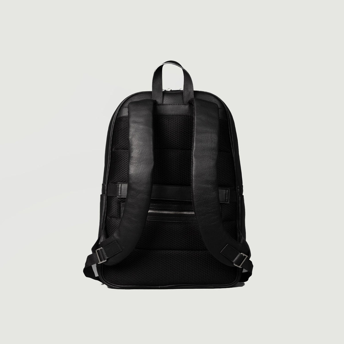 Brex Philos Black Leather Backpack - black leather backpack, view 7