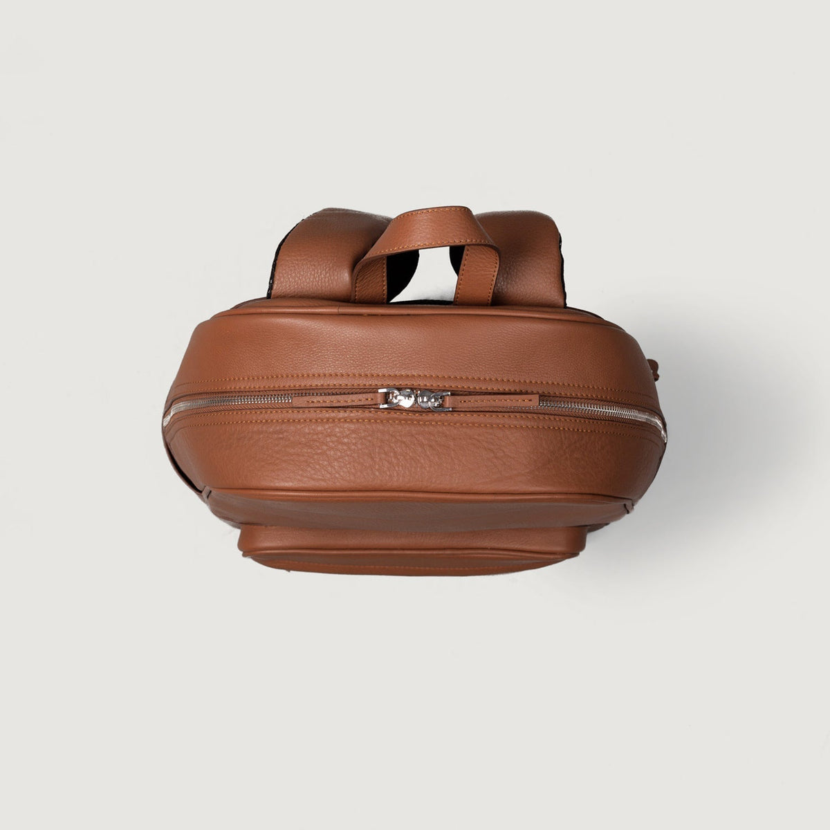 Brex Philos Brown Leather Backpack - brown leather backpack, view 4