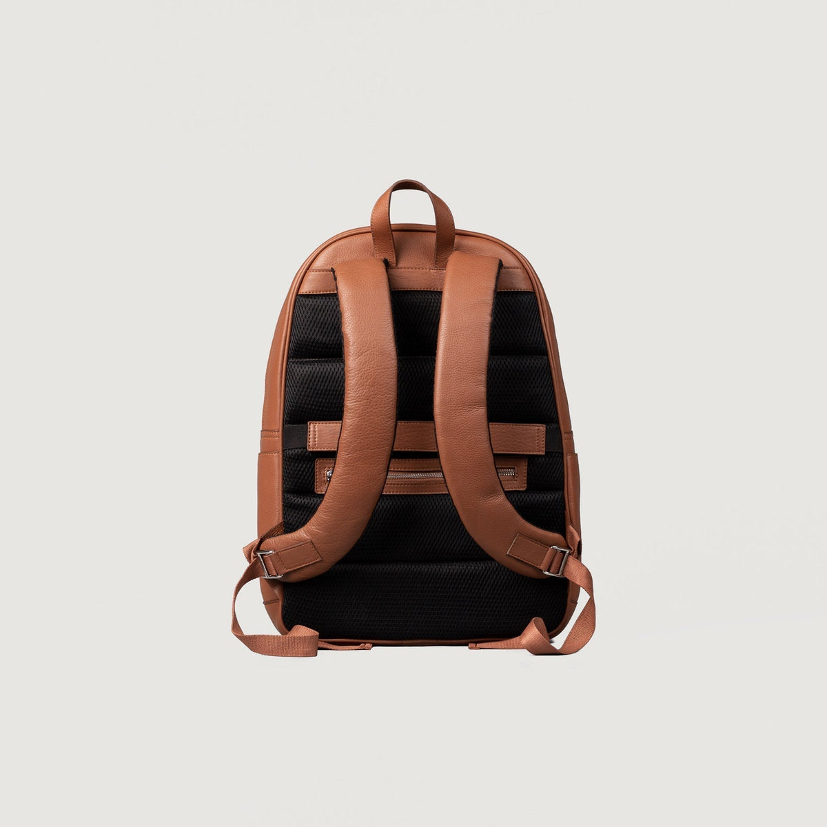 Brex Philos Brown Leather Backpack - brown leather backpack, view 6