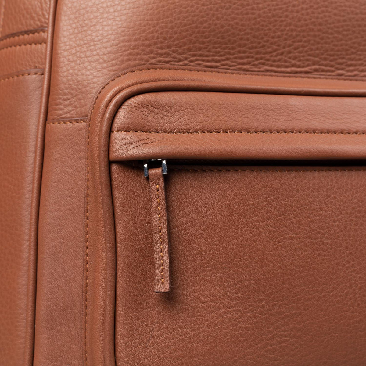Brex Philos Brown Leather Backpack - brown leather backpack, view 8