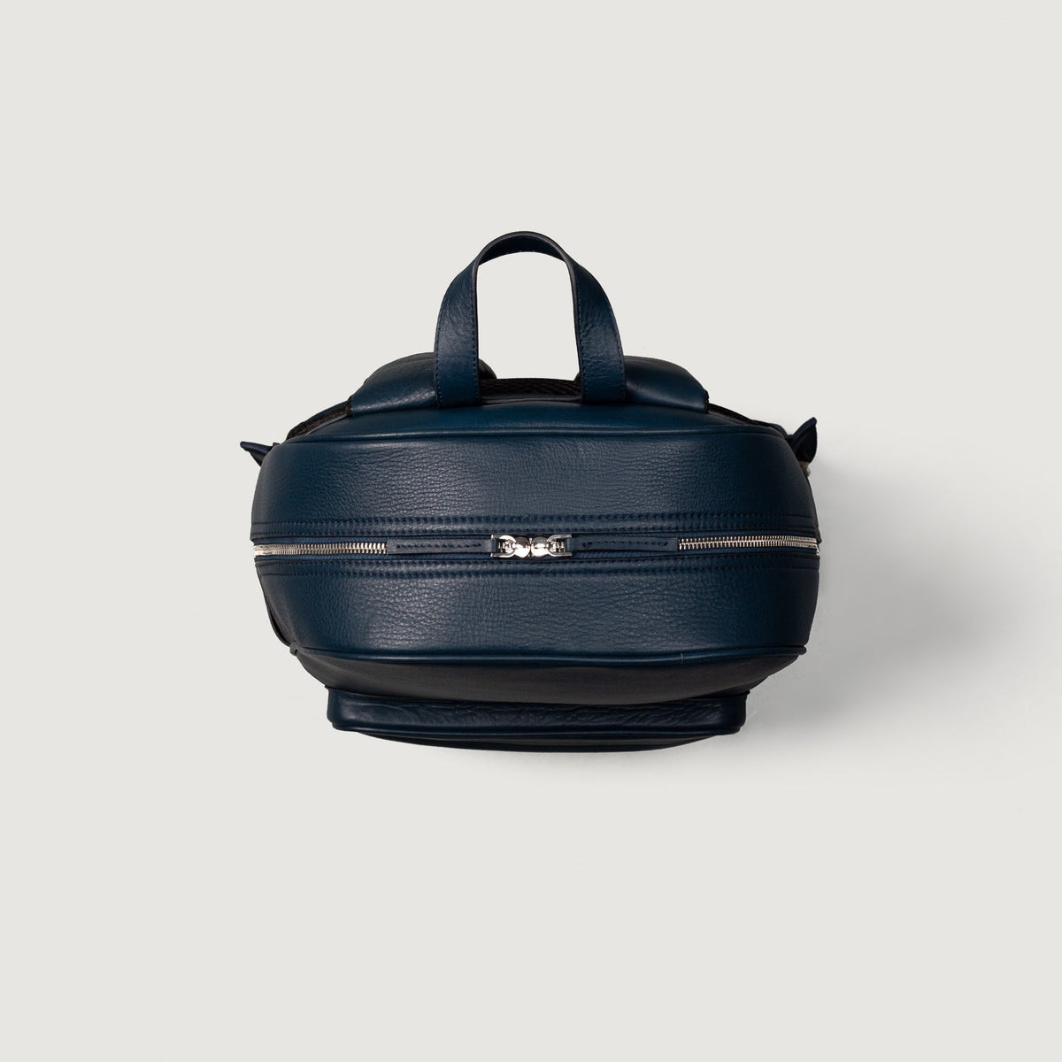 Brex Philos Midnight Blue Leather Backpack - midnight blue leather backpack, view 4