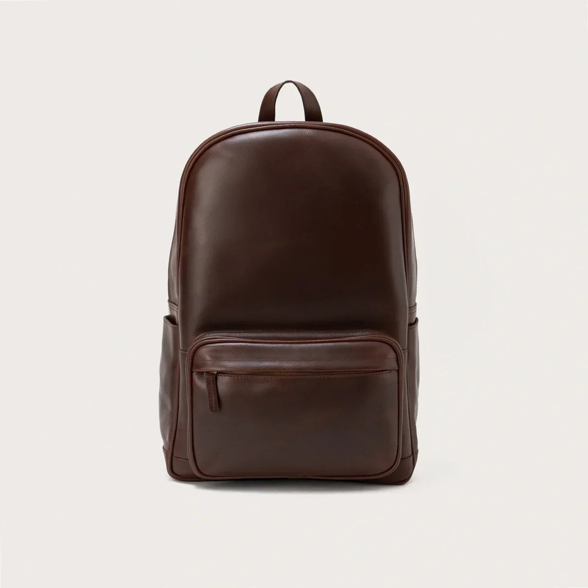 Brex Philos Vintage Brown Leather Backpack - brown vintage leather backpack, view 1