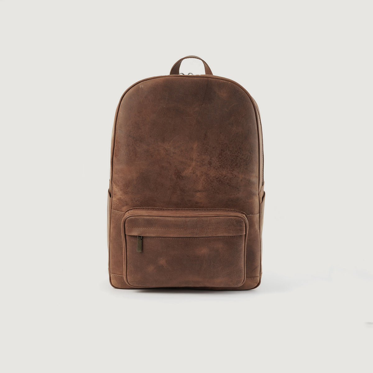 Brex Philos Vintage Tan Leather Backpack - tan vintage leather backpack, view 1