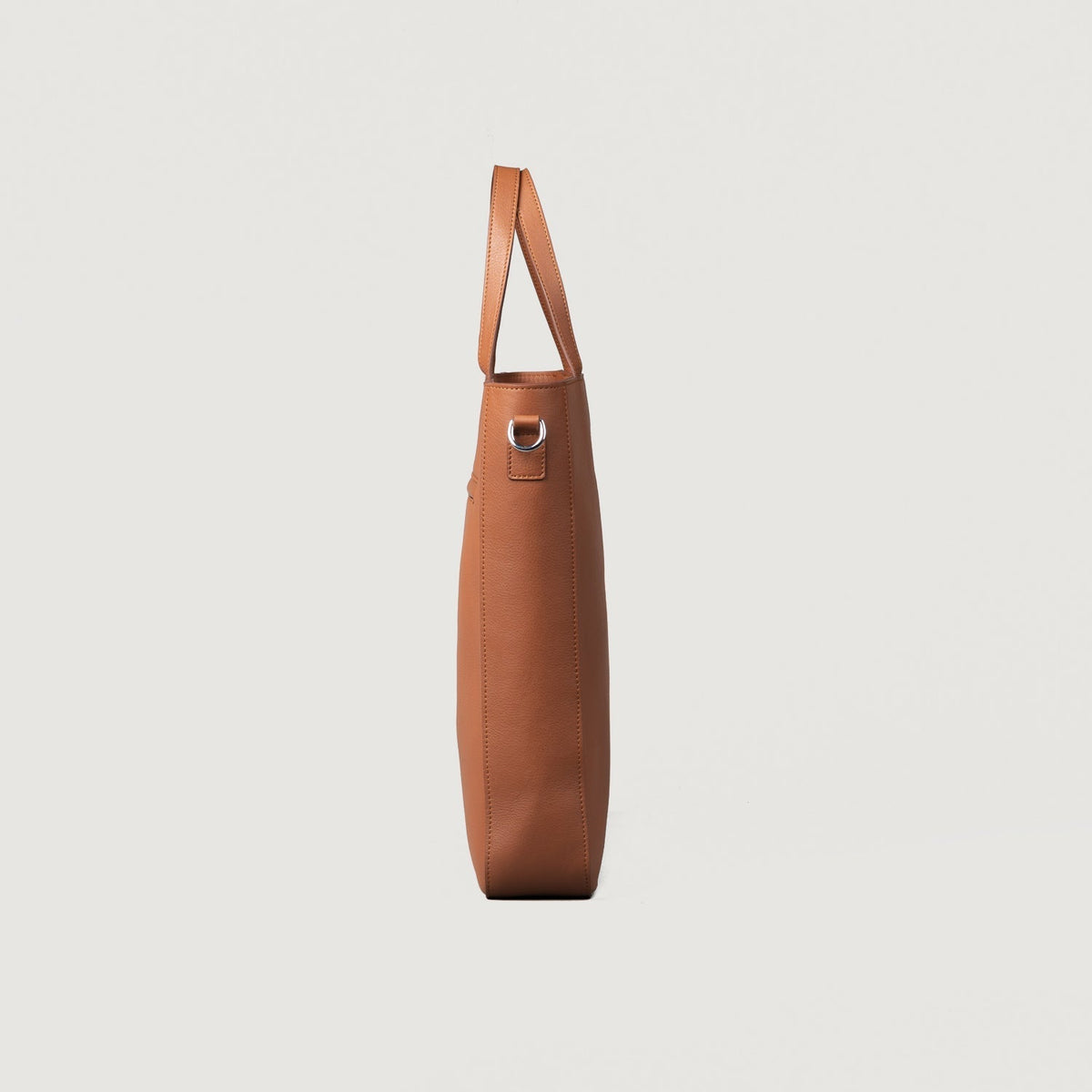 Brex Poet Brown Leather Tote Bag - brown leather tote bag, view 4