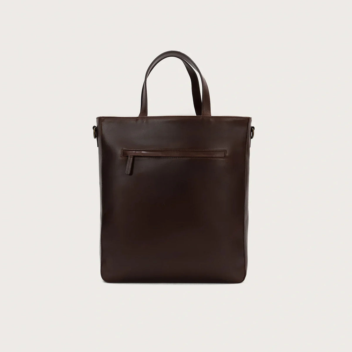 Brex Poet Vintage Brown Leather Tote Bag - brown leather vintage tote bag, view 2