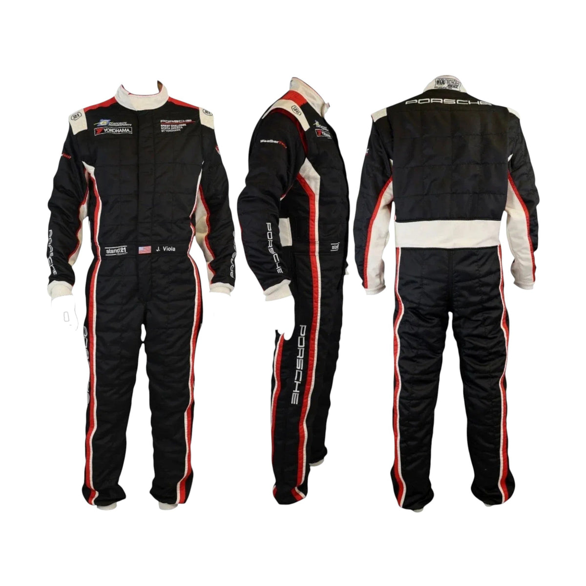 Porsche Black Edition Go-Kart Racing Overall Suit - go-kart racing suit, view 1 | Brex International