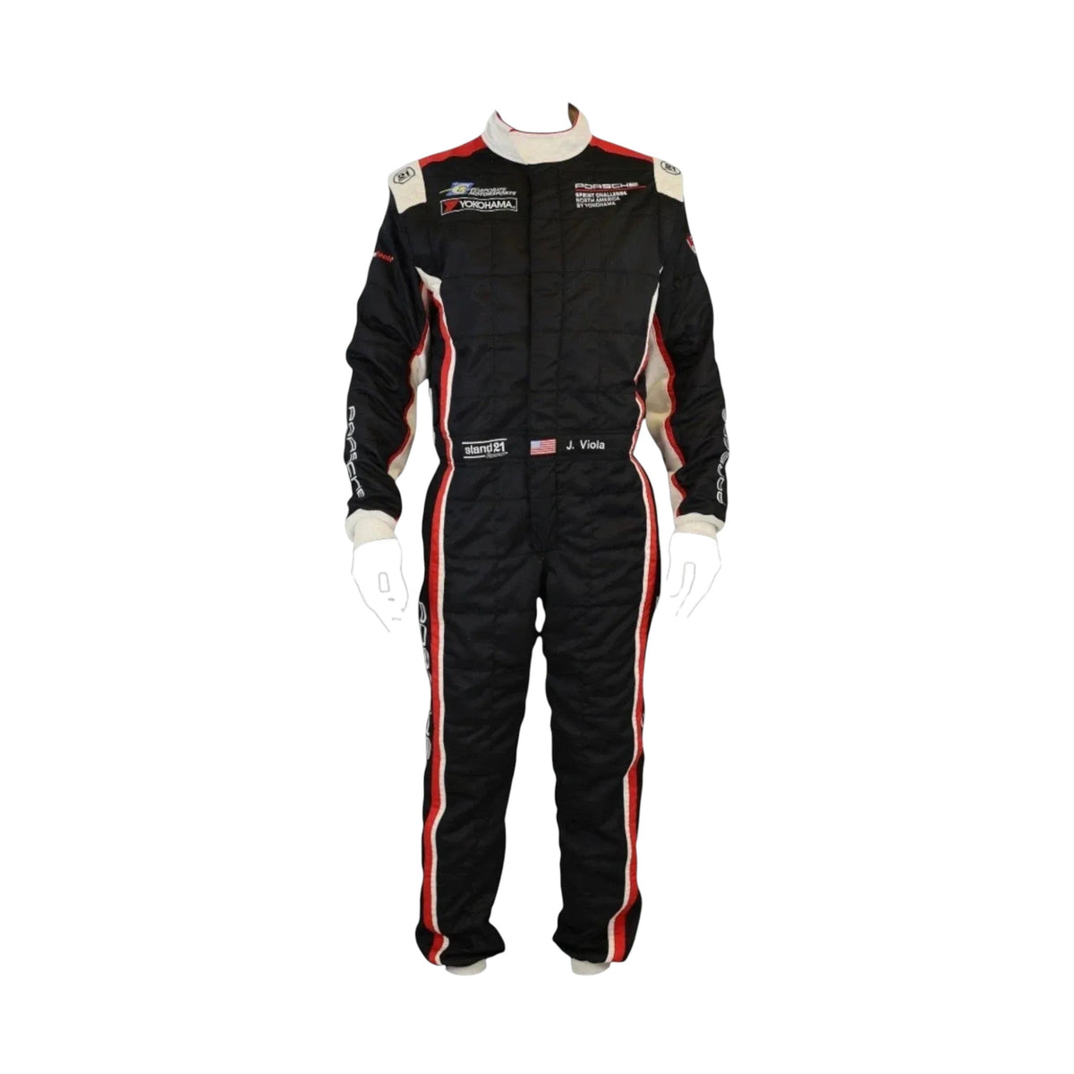 Porsche Black Edition Go-Kart Racing Overall Suit - go-kart racing suit, view 2 | Brex International