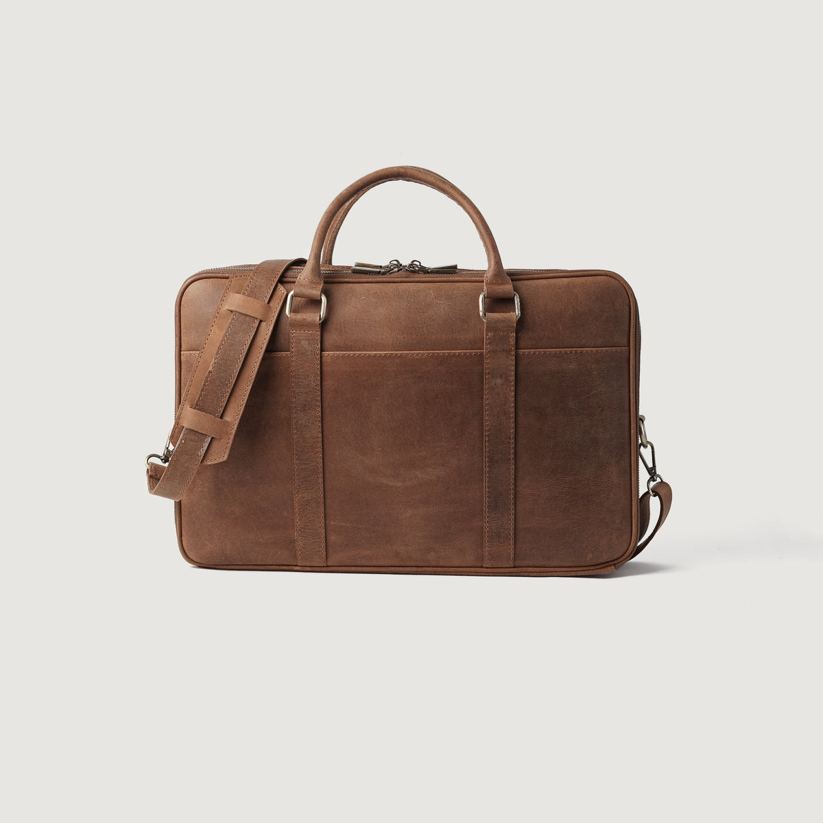 Brex Preston Vintage Tan Leather Briefcase - tan vintage leather briefcase, view 7