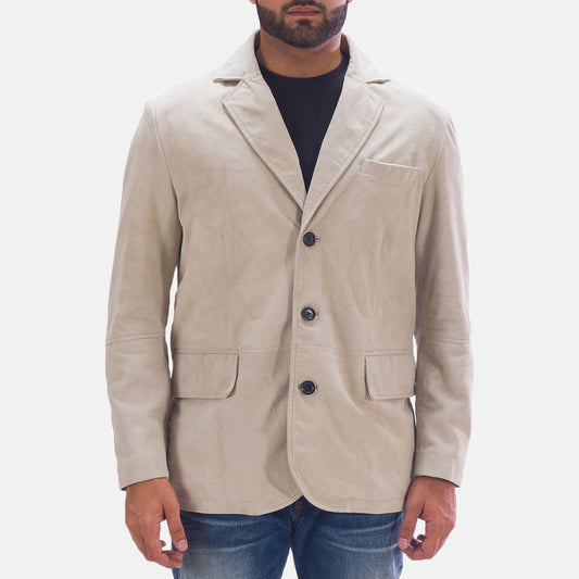 Professor By Day Suede Blazer - men's blazer in classic suede leather, view 1