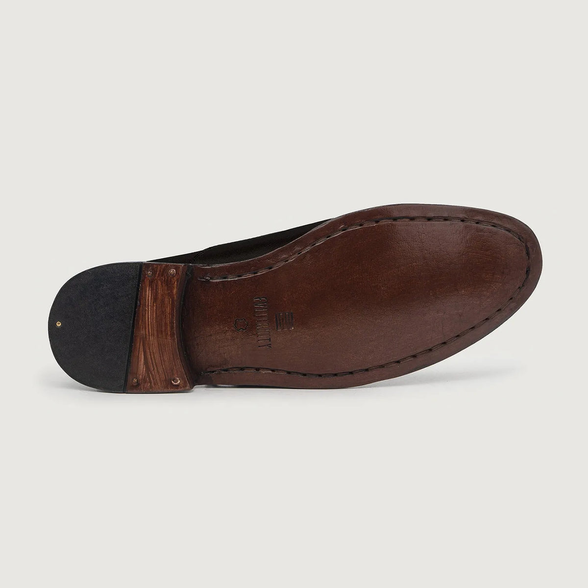Professor Oxford Black Leather Shoes - men's shoes in black genuine leather, view 6